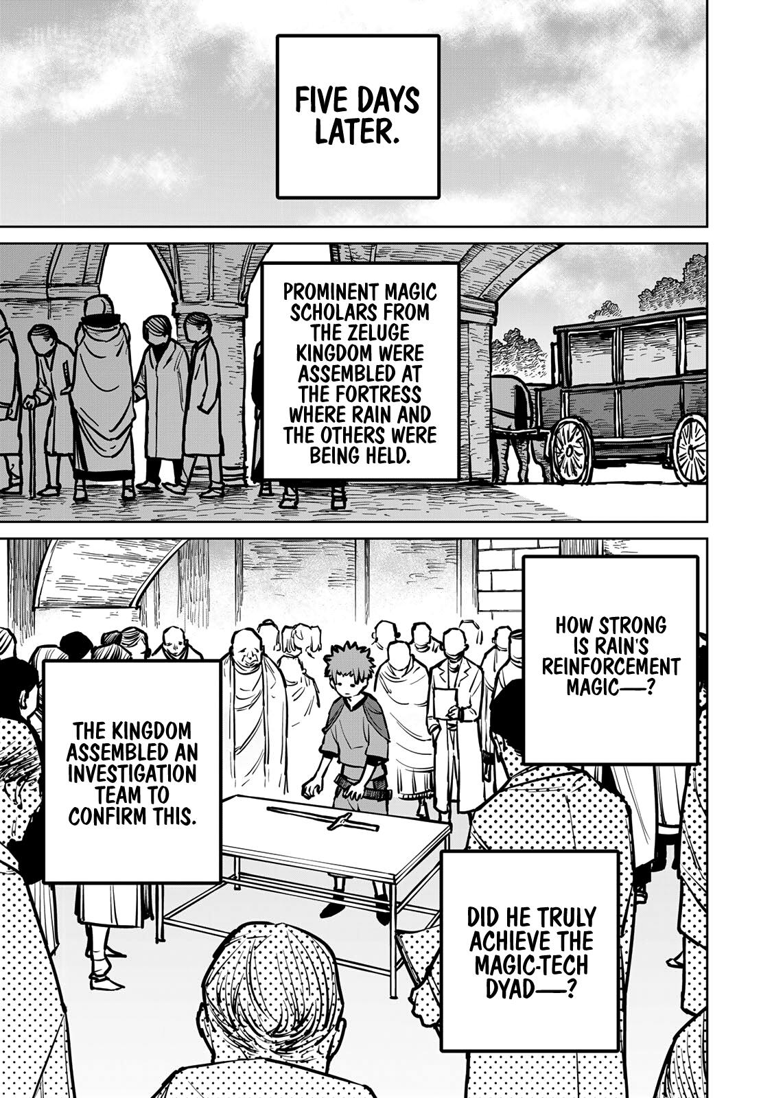 The Exiled Cheating Magician Enjoys a Carefree Second Life.: I Can Grant “Reinforcement Points” Not Only to Weapons, but to Anything, and I Can Revoke the Effects at Any Time I Choose. But Are Those Left Behind Okay? Chapter 32 page 40 - 