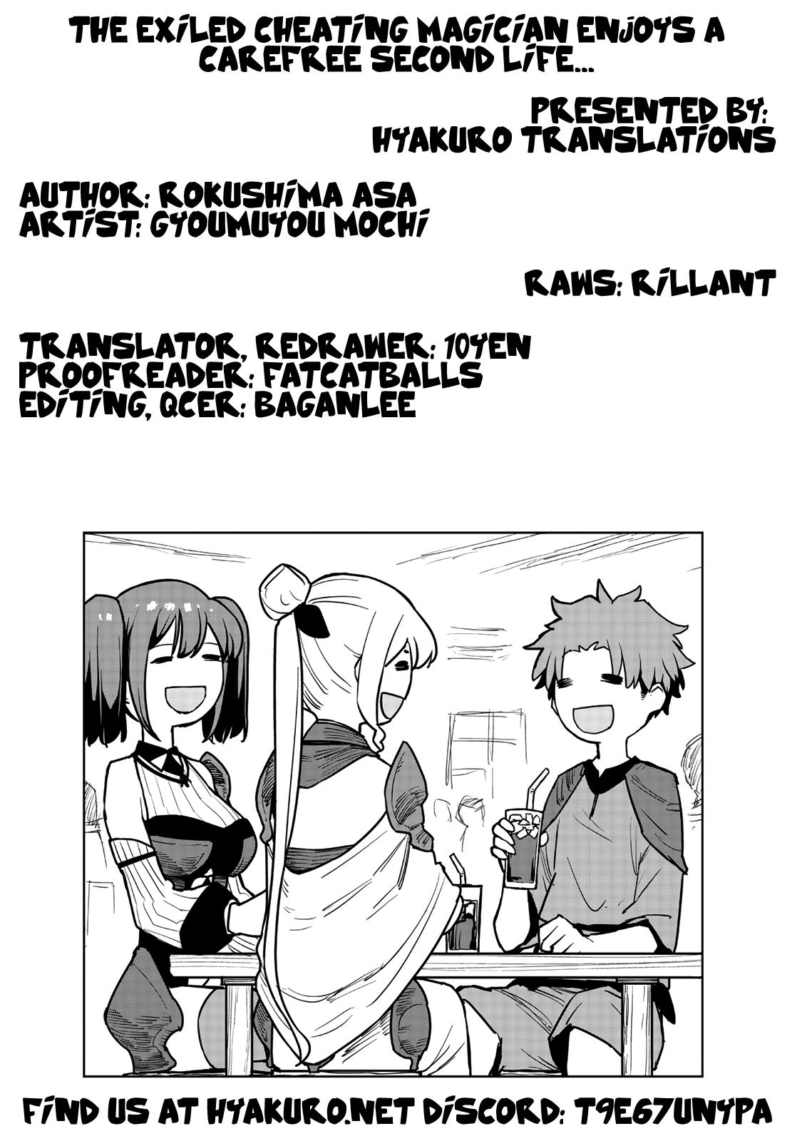The Exiled Cheating Magician Enjoys a Carefree Second Life.: I Can Grant “Reinforcement Points” Not Only to Weapons, but to Anything, and I Can Revoke the Effects at Any Time I Choose. But Are Those Left Behind Okay? Chapter 32 page 53 - 