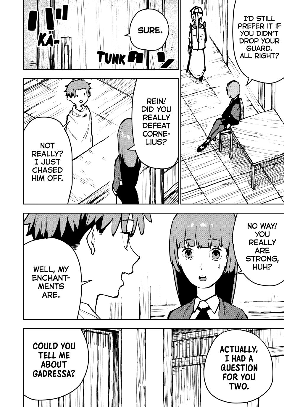 The Exiled Cheating Magician Enjoys a Carefree Second Life.: I Can Grant “Reinforcement Points” Not Only to Weapons, but to Anything, and I Can Revoke the Effects at Any Time I Choose. But Are Those Left Behind Okay? Chapter 4 page 12 - 