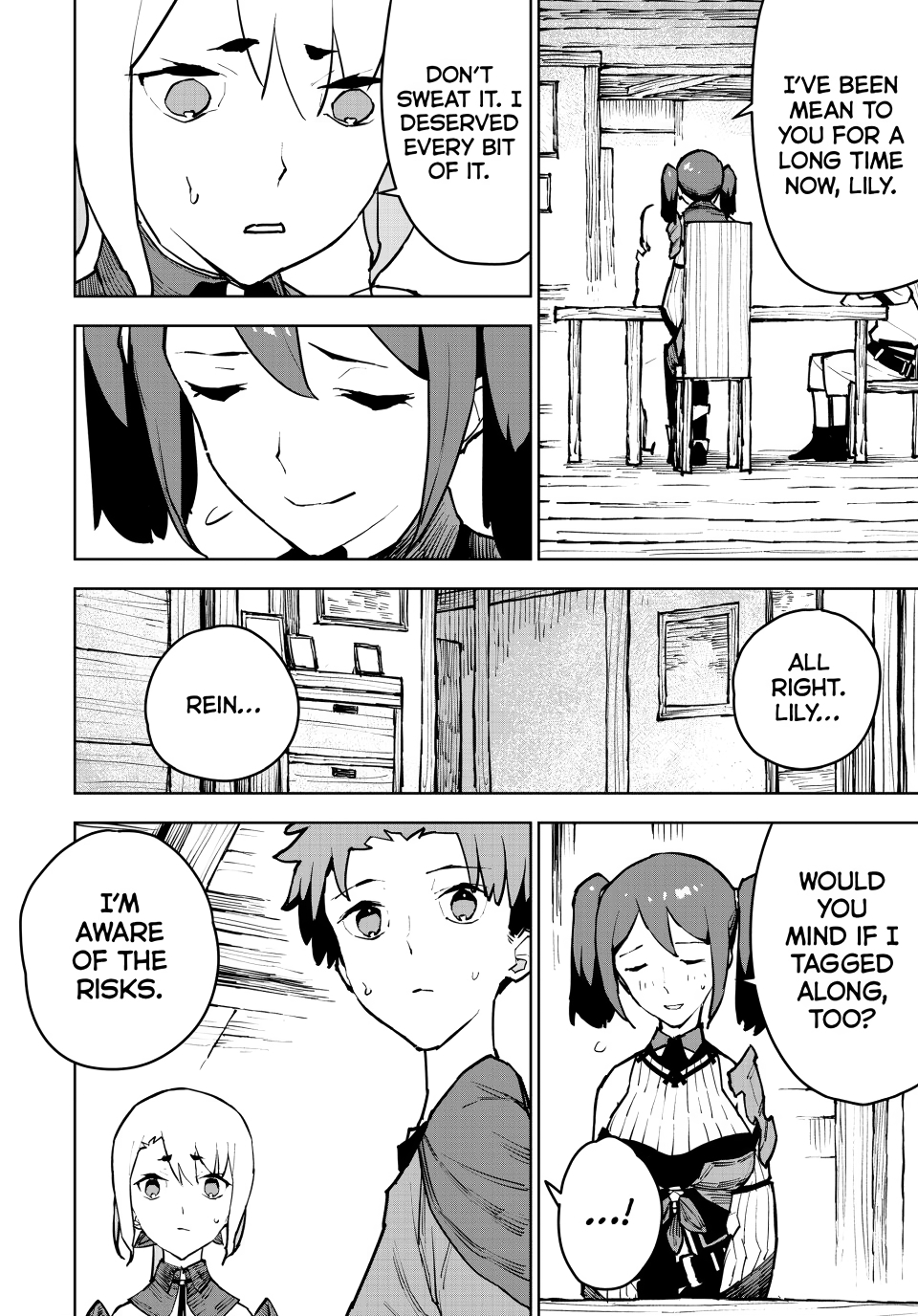 The Exiled Cheating Magician Enjoys a Carefree Second Life.: I Can Grant “Reinforcement Points” Not Only to Weapons, but to Anything, and I Can Revoke the Effects at Any Time I Choose. But Are Those Left Behind Okay? Chapter 4 page 32 - 