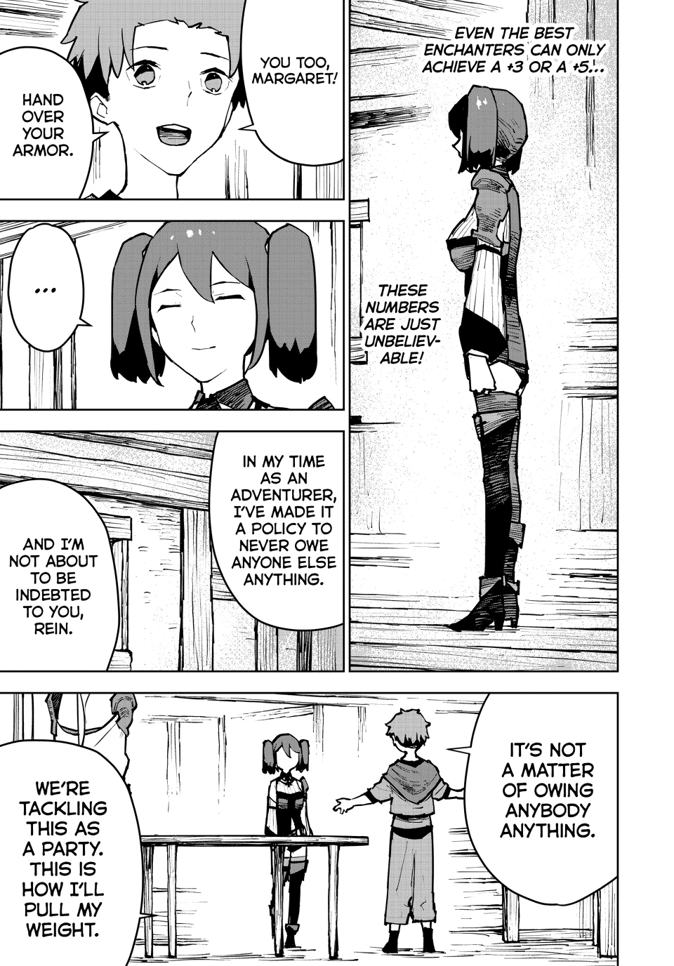 The Exiled Cheating Magician Enjoys a Carefree Second Life.: I Can Grant “Reinforcement Points” Not Only to Weapons, but to Anything, and I Can Revoke the Effects at Any Time I Choose. But Are Those Left Behind Okay? Chapter 5 page 23 - 