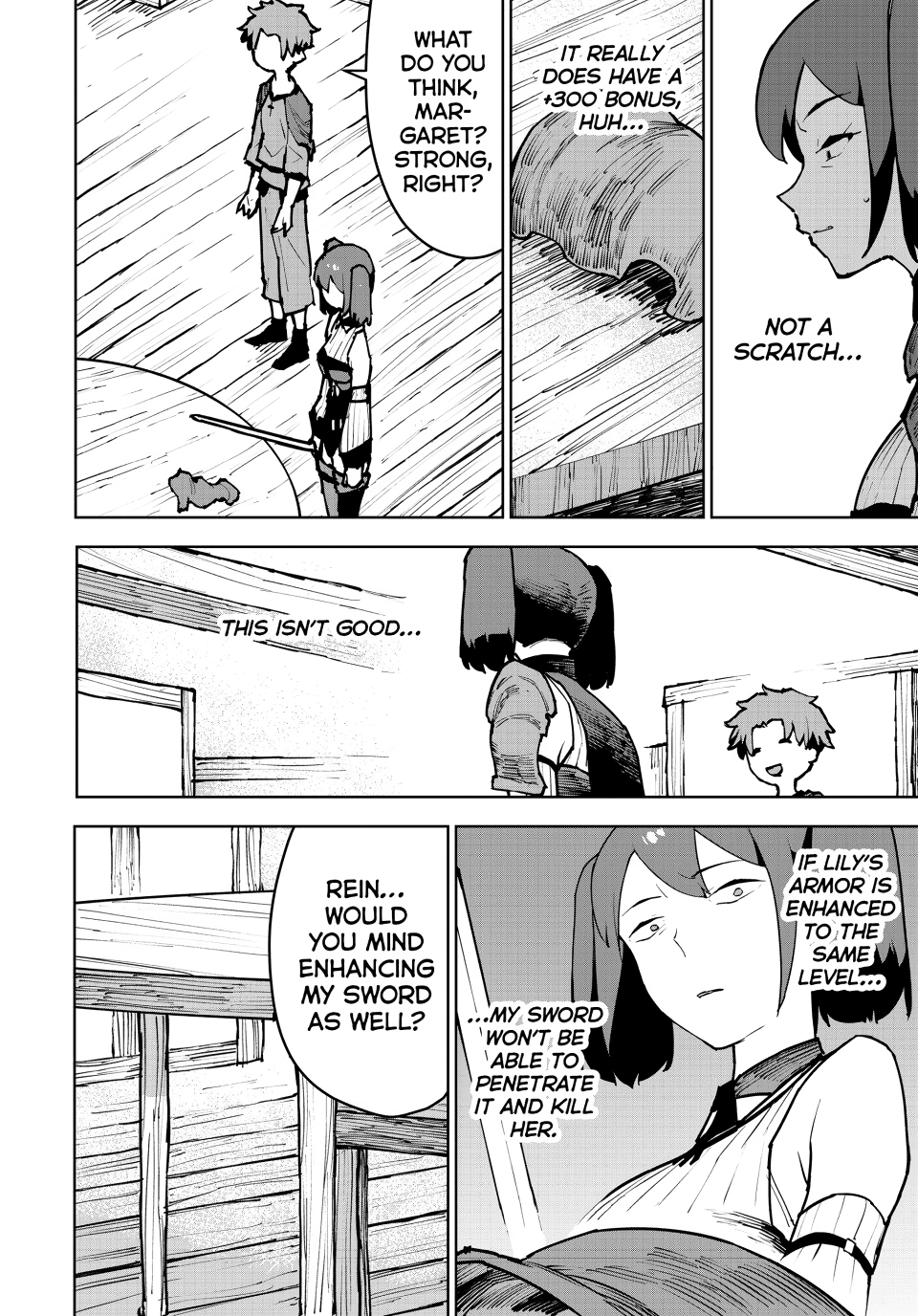 The Exiled Cheating Magician Enjoys a Carefree Second Life.: I Can Grant “Reinforcement Points” Not Only to Weapons, but to Anything, and I Can Revoke the Effects at Any Time I Choose. But Are Those Left Behind Okay? Chapter 5 page 34 - 