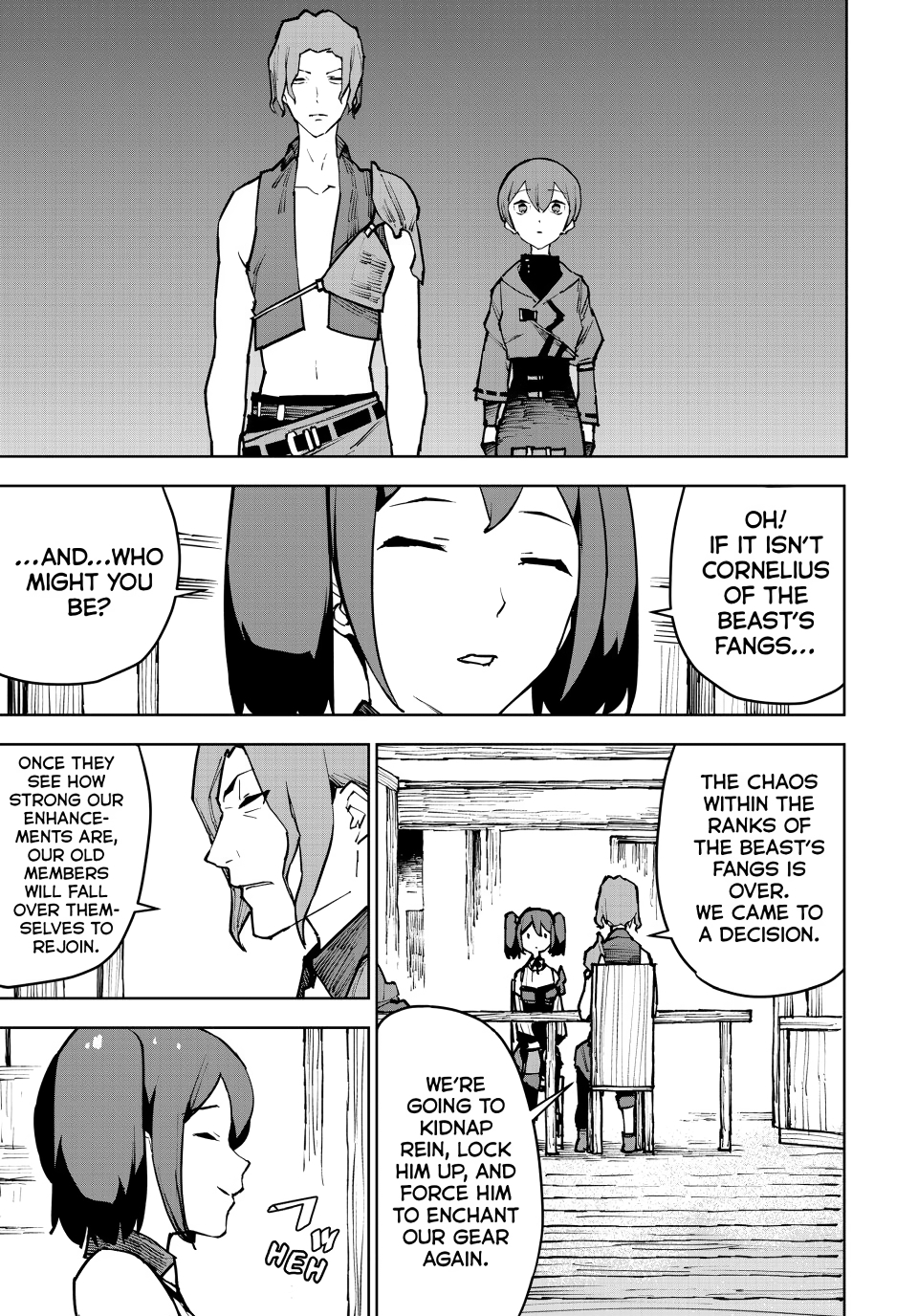 The Exiled Cheating Magician Enjoys a Carefree Second Life.: I Can Grant “Reinforcement Points” Not Only to Weapons, but to Anything, and I Can Revoke the Effects at Any Time I Choose. But Are Those Left Behind Okay? Chapter 5 page 37 - 