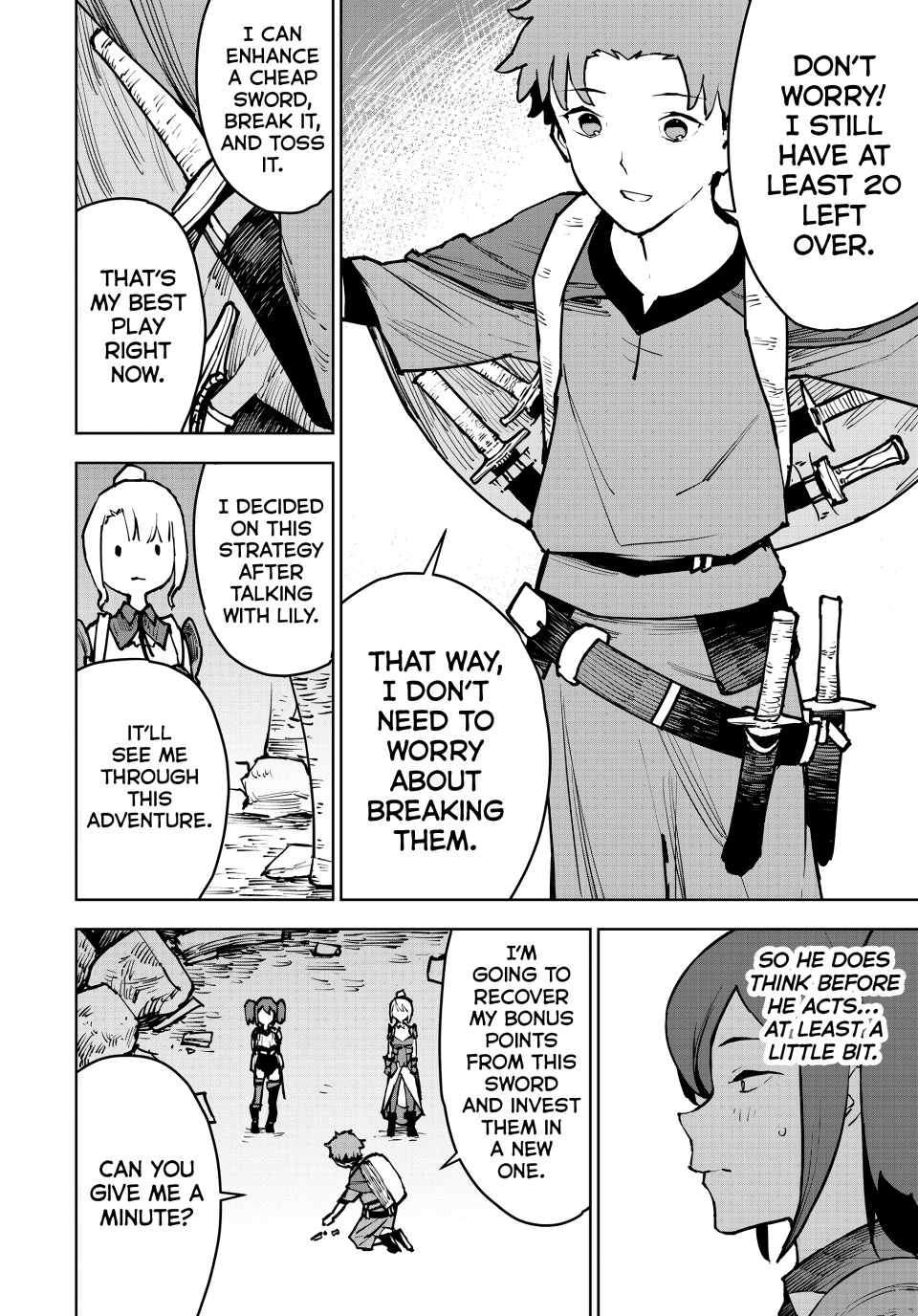 The Exiled Cheating Magician Enjoys a Carefree Second Life.: I Can Grant “Reinforcement Points” Not Only to Weapons, but to Anything, and I Can Revoke the Effects at Any Time I Choose. But Are Those Left Behind Okay? Chapter 6 page 24 - 