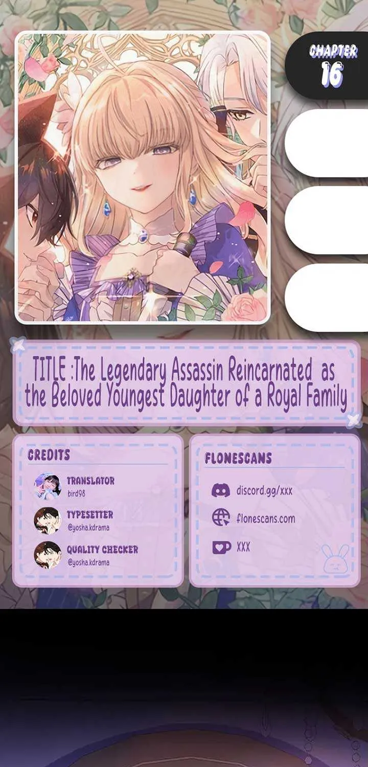 The Legendary Assassin Reincarnated as the Beloved Youngest Daughter of a Royal Family Chapter 16 page 2 - 