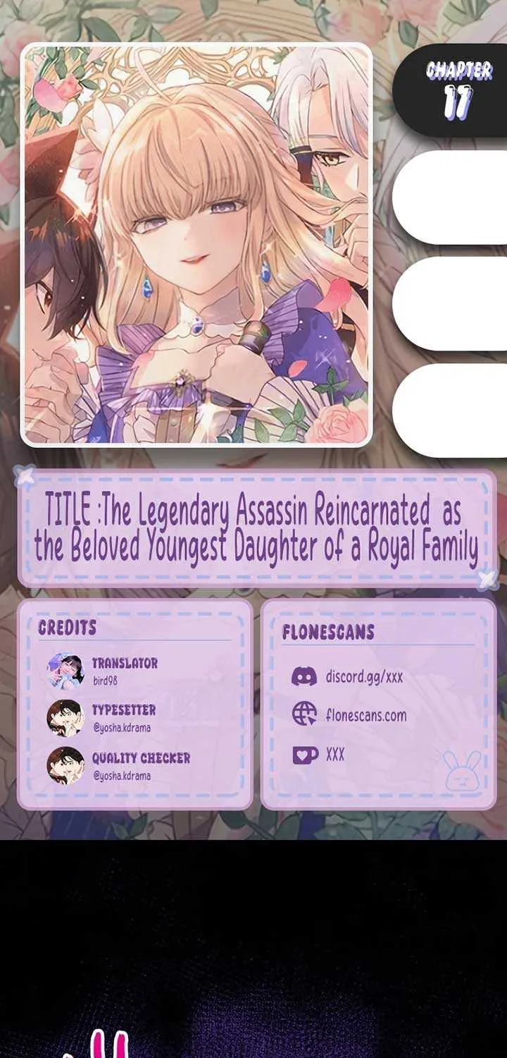 The Legendary Assassin Reincarnated as the Beloved Youngest Daughter of a Royal Family Chapter 17 page 2 - 