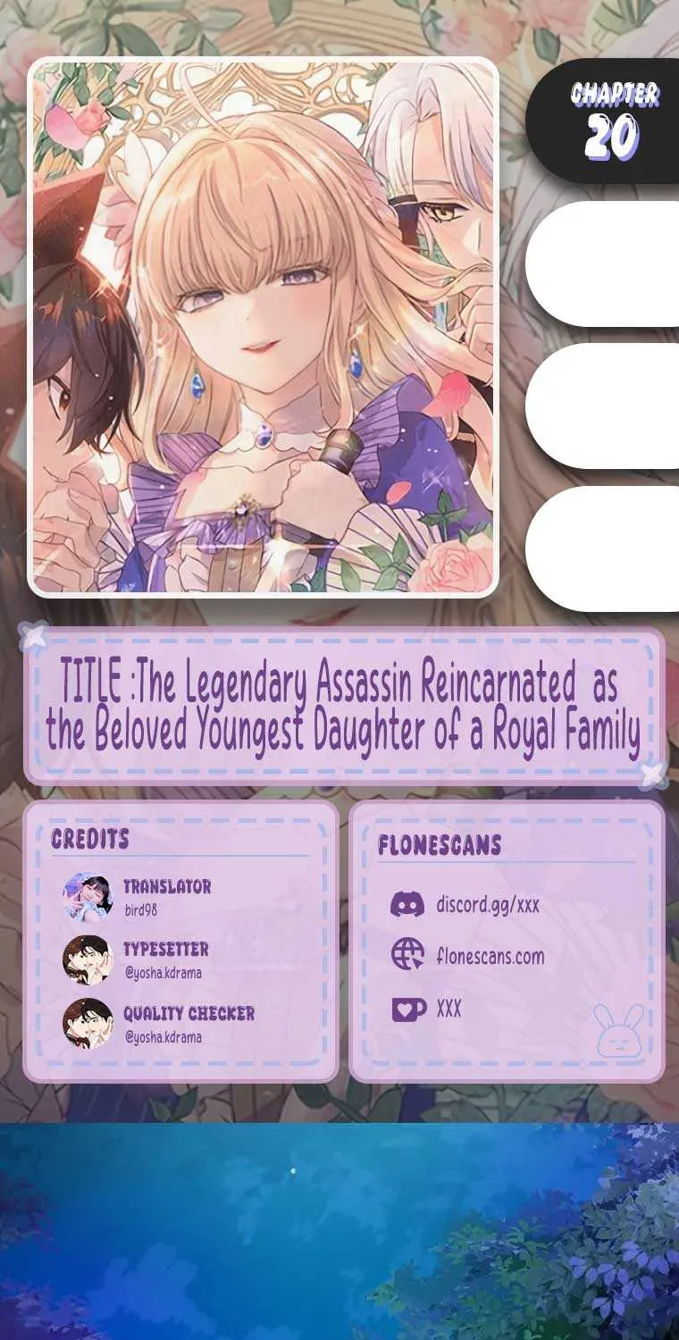 The Legendary Assassin Reincarnated as the Beloved Youngest Daughter of a Royal Family Chapter 20 page 2 - 