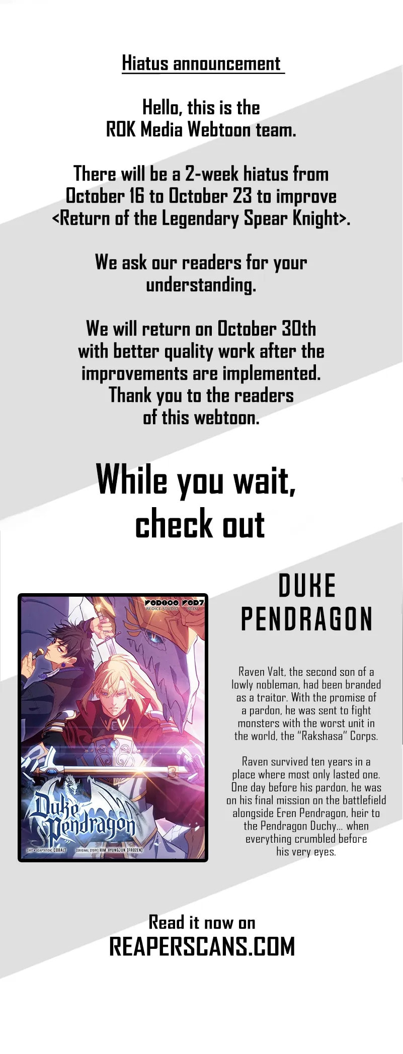 The Legendary Spearman Returns Chapter 41.6 page 1 - 