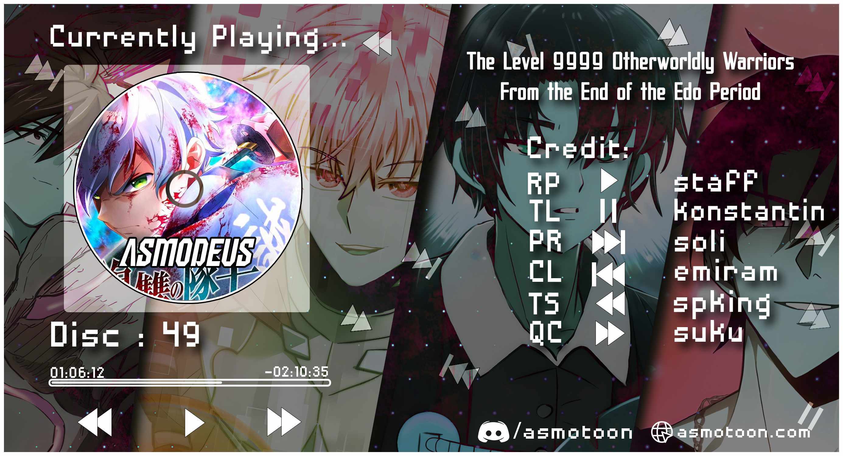 The Level 9999 Otherworldly Warriors From the End of the Edo Period. Chapter 49 page 1 - 