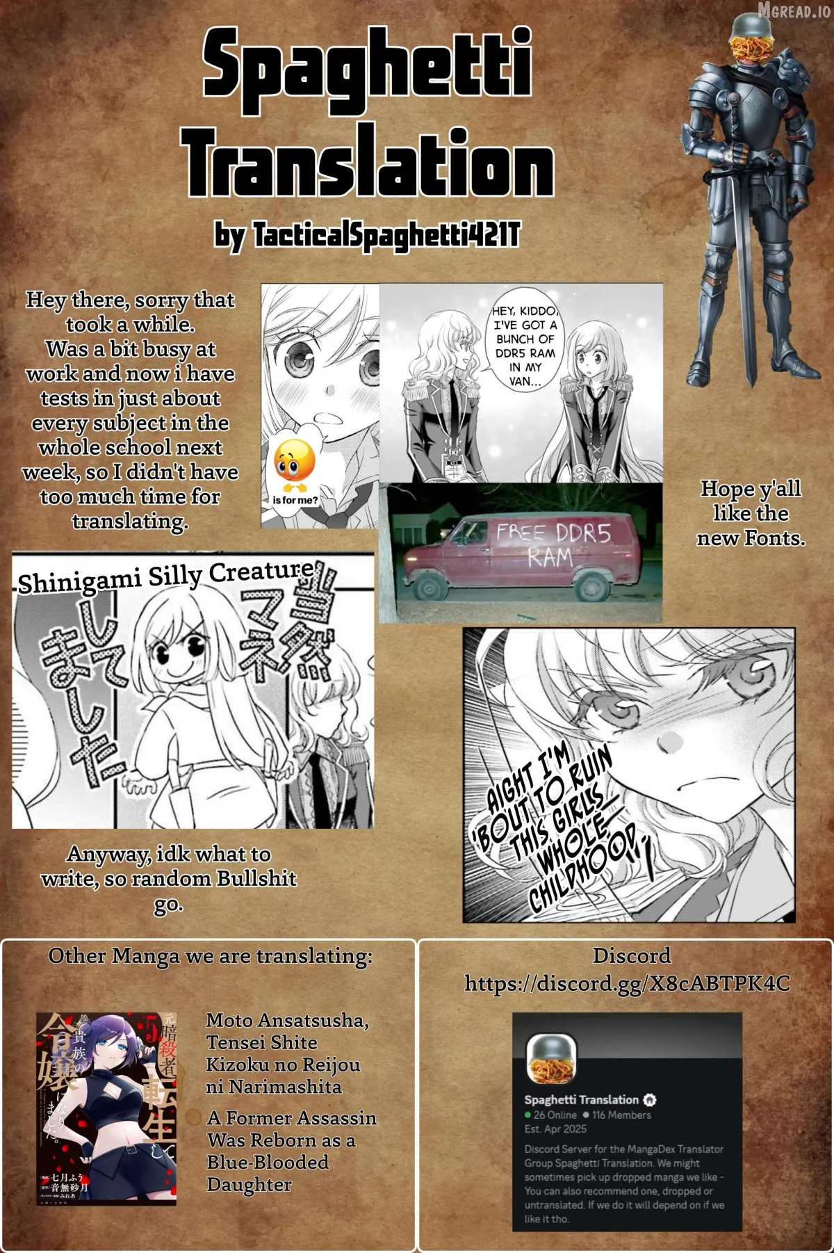 The Little Girl Raised by Death Hold the Sword of Death Tight Chapter 57.1 page 14 - 