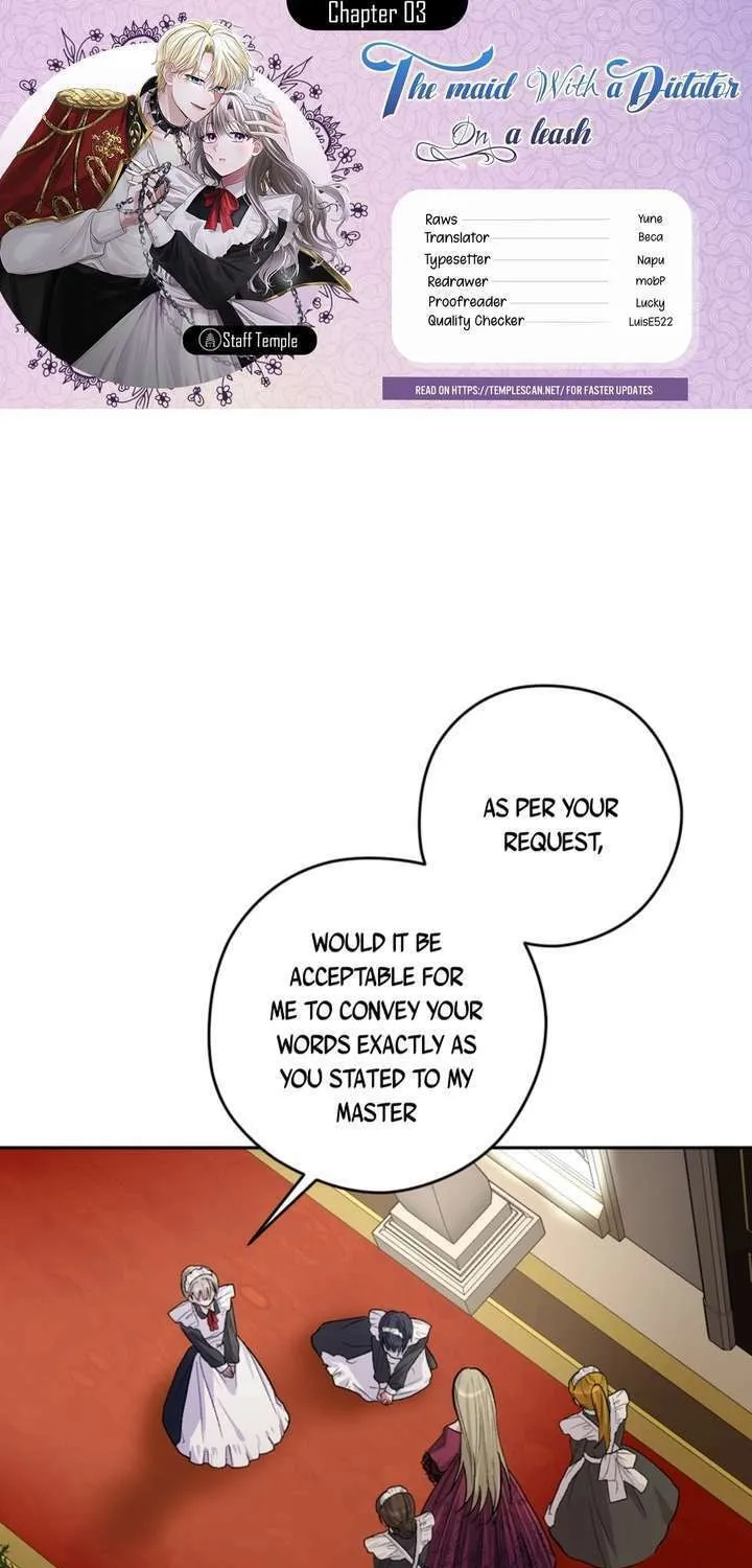 The Maid Holds the Leash of the Tyrant Chapter 3 page 1 - 