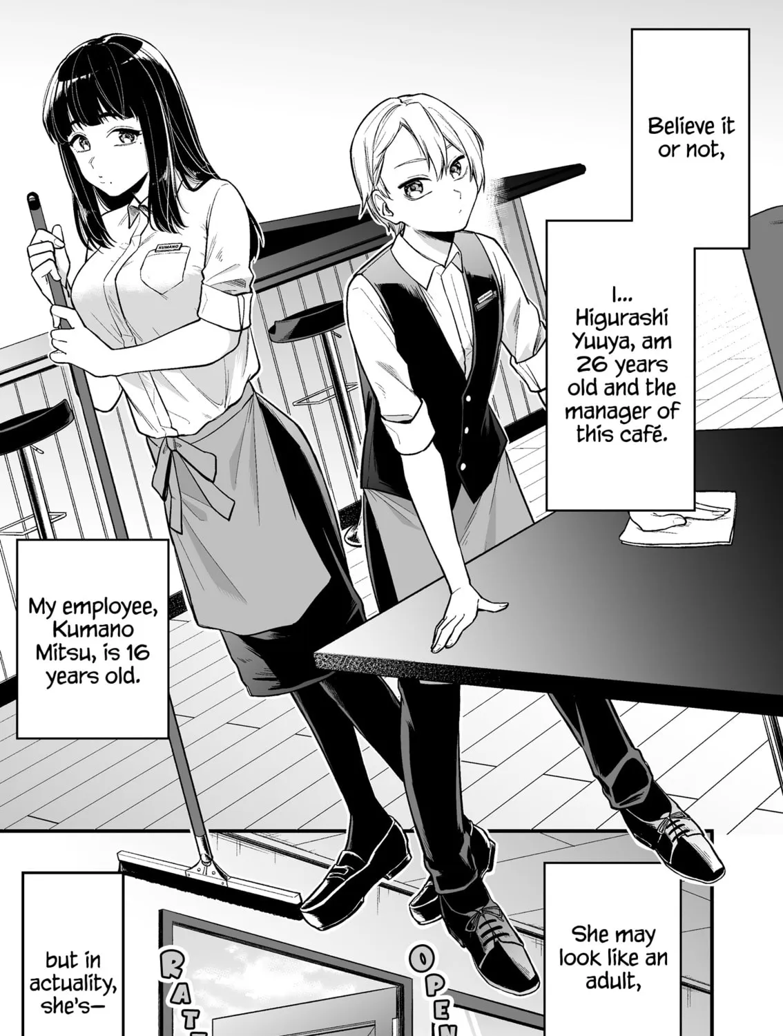 The Manager and The Oblivious Waitress Chapter 2 page 2 - 