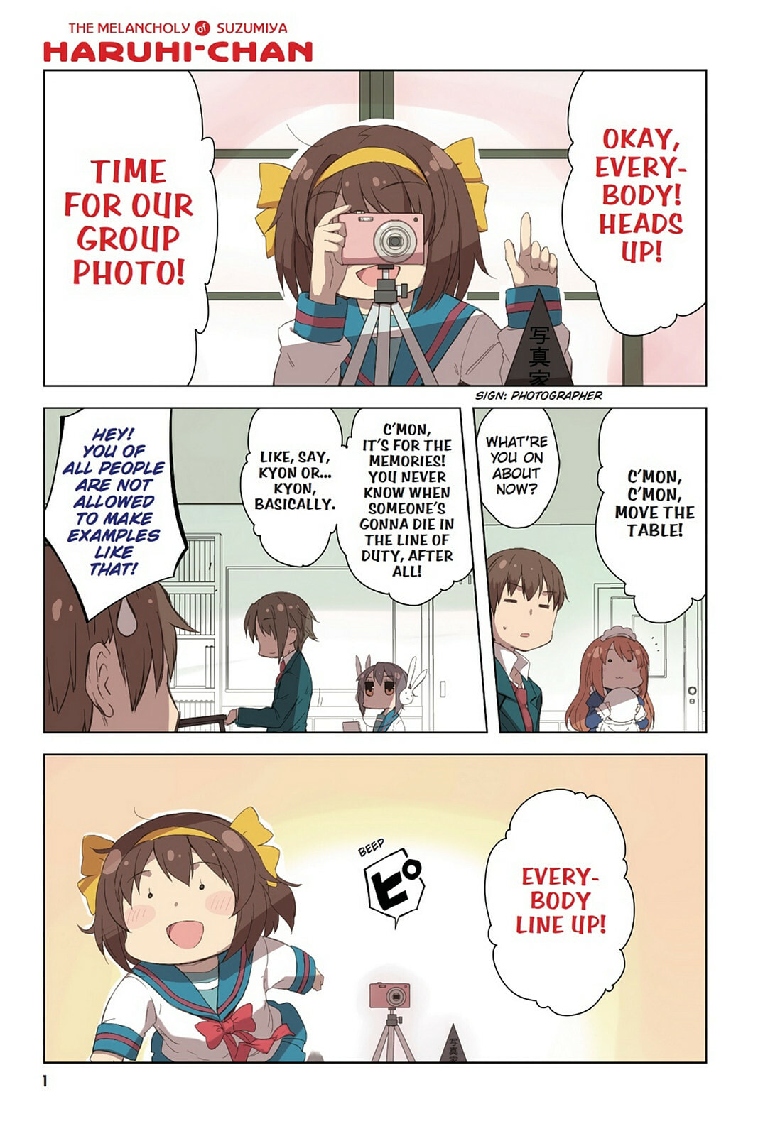 The Melancholy of Haruhi Suzumiya Chapter 0 page 2 - 