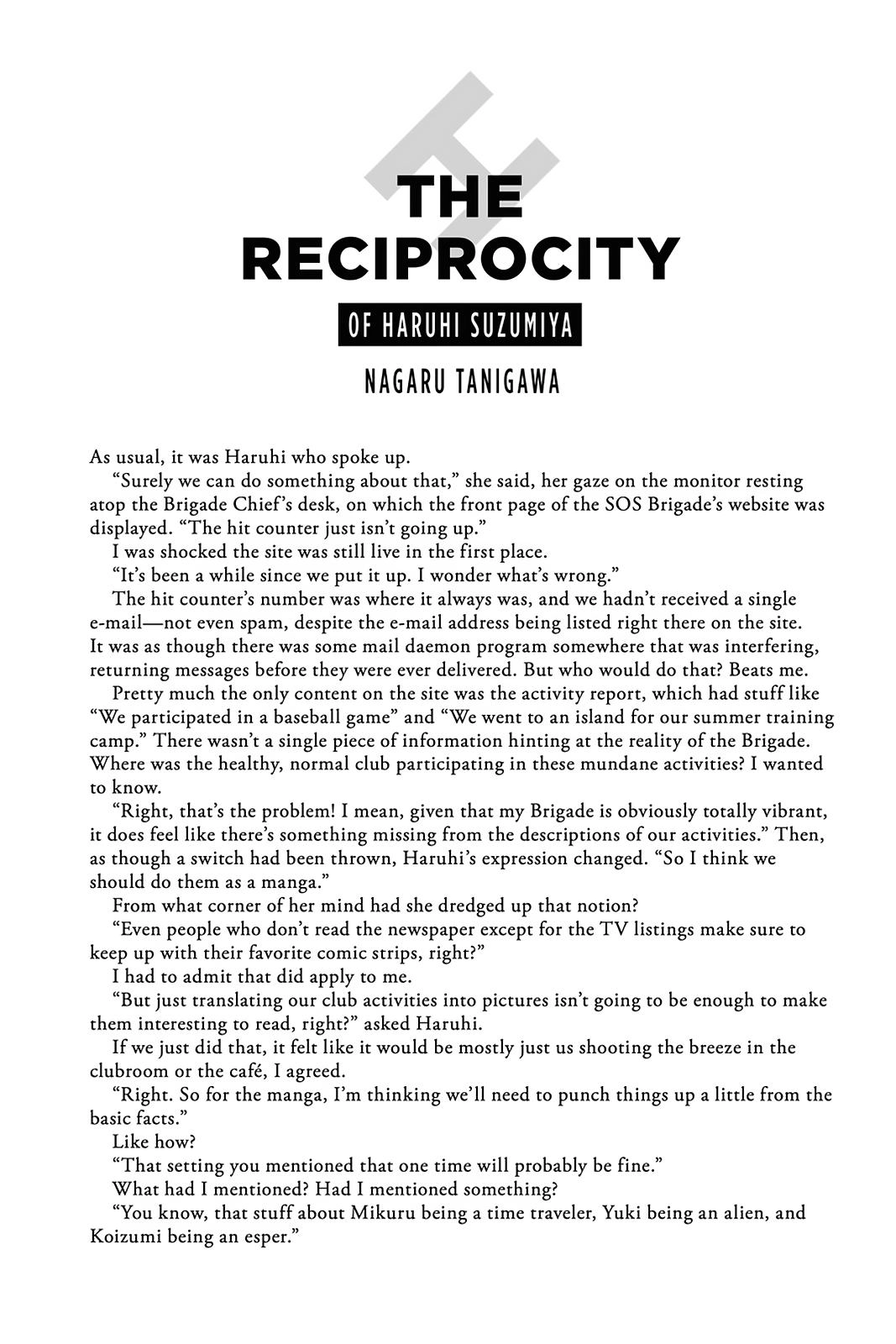 The Melancholy of Haruhi Suzumiya Chapter 166.1 page 1 - 