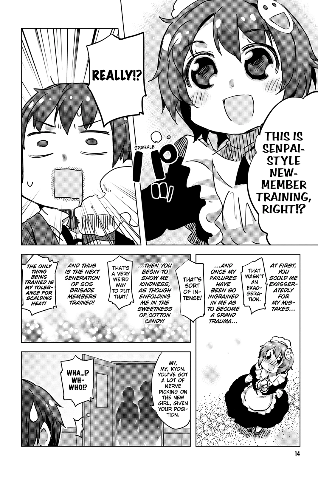 The Melancholy of Suzumiya Haruhi-chan: The Untold Adventures of the SOS Brigade Chapter 107 page 14 - 