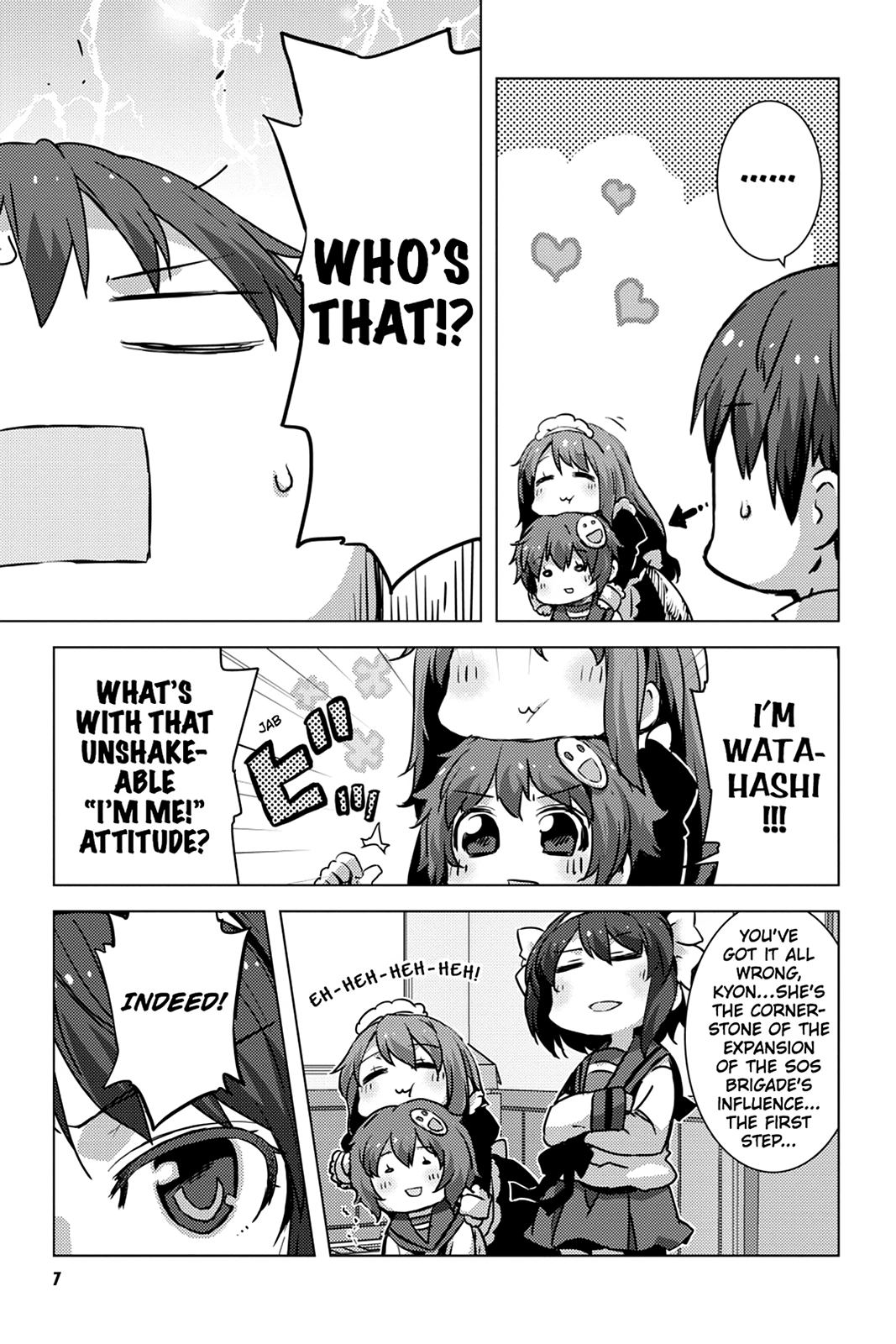 The Melancholy of Suzumiya Haruhi-chan: The Untold Adventures of the SOS Brigade Chapter 107 page 7 - 