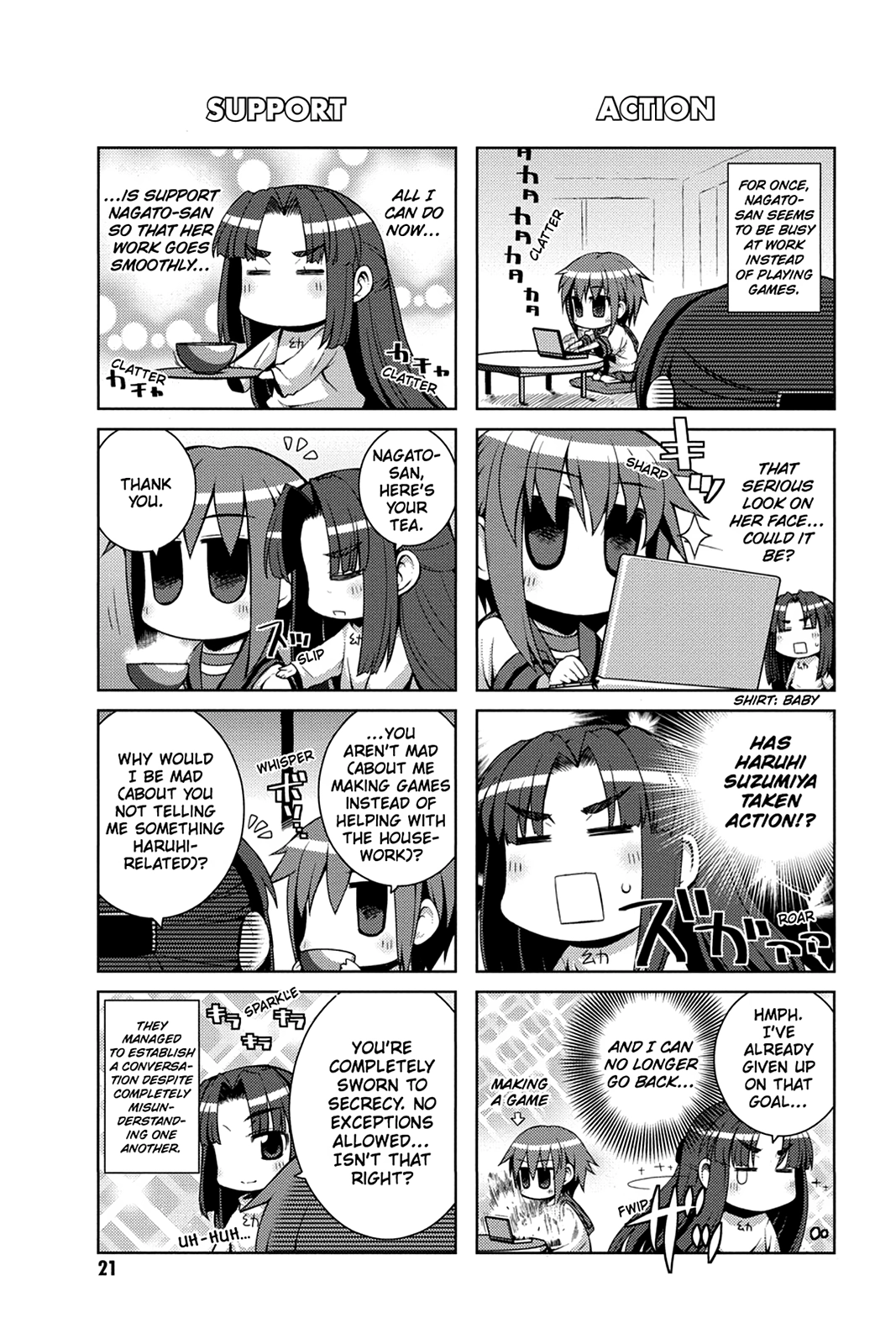 The Melancholy of Suzumiya Haruhi-chan: The Untold Adventures of the SOS Brigade Chapter 12 page 21 - 