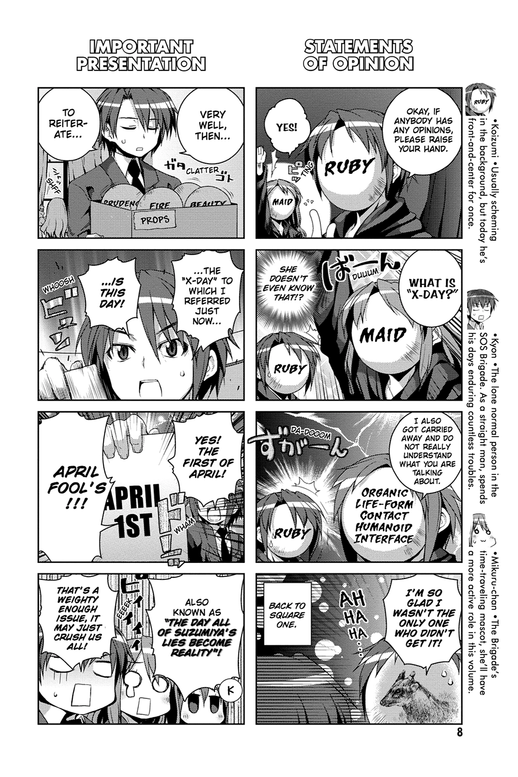 The Melancholy of Suzumiya Haruhi-chan: The Untold Adventures of the SOS Brigade Chapter 37 page 9 - 