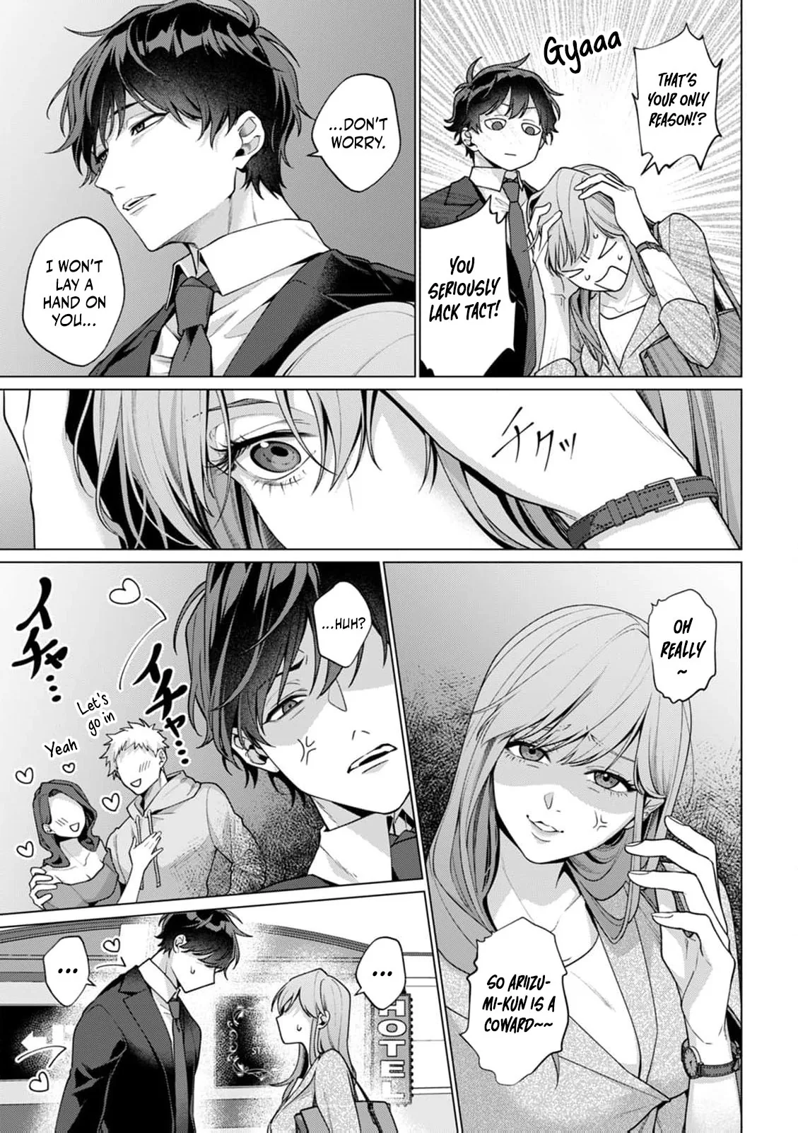 The More You Like Someone, the More You Wanna Pick on Them An Awkward, Obsessive Love Between Rival Coworkers Chapter 1 page 12 - 