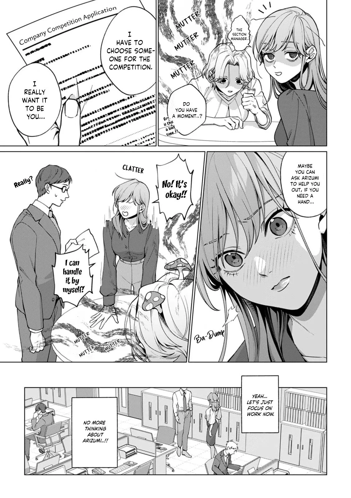 The More You Like Someone, the More You Wanna Pick on Them An Awkward, Obsessive Love Between Rival Coworkers Chapter 3 page 6 - 