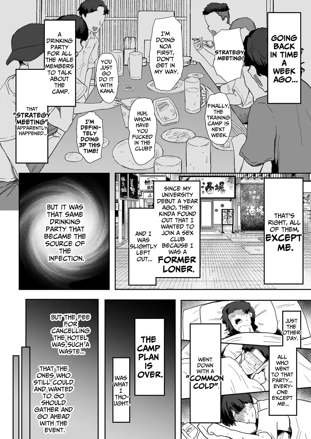The Only Guy at the Club Getaway Chapter 1 page 14 - 