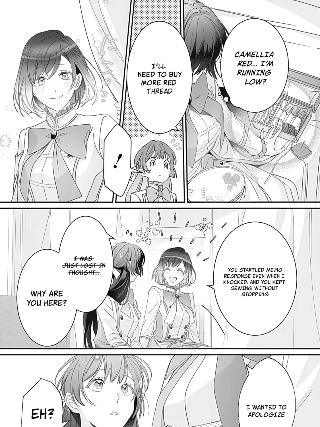 The Ordinary Noble Lady who was Reincarnated into an Unplayed Otome Game Stitches with Sacred Embroidery Thread Chapter 1 page 51 - 