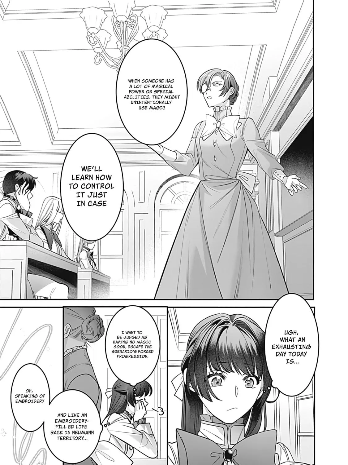 The Ordinary Noble Lady who was Reincarnated into an Unplayed Otome Game Stitches with Sacred Embroidery Thread Chapter 4 page 23 - 