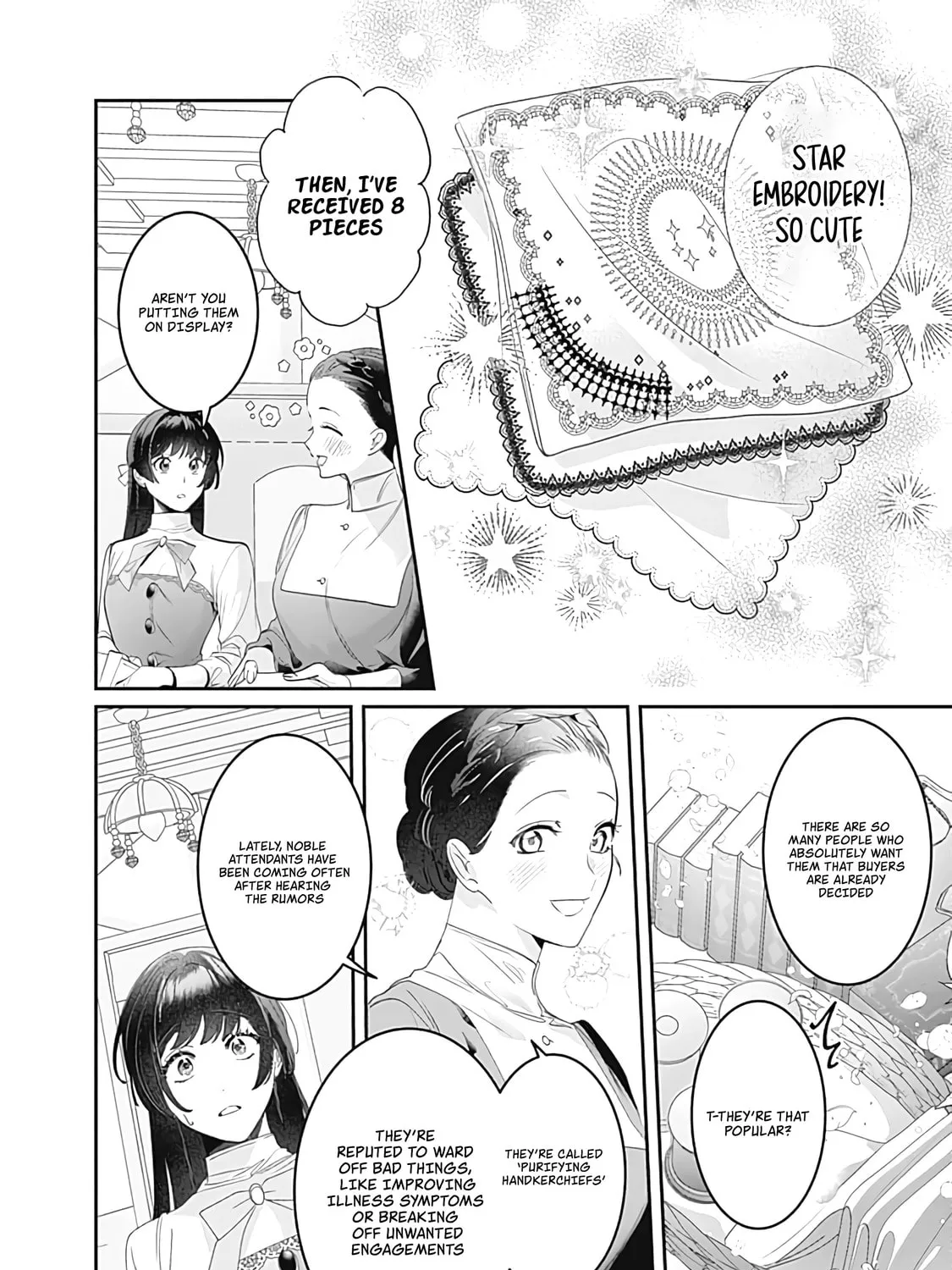 The Ordinary Noble Lady who was Reincarnated into an Unplayed Otome Game Stitches with Sacred Embroidery Thread Chapter 6 page 15 - 