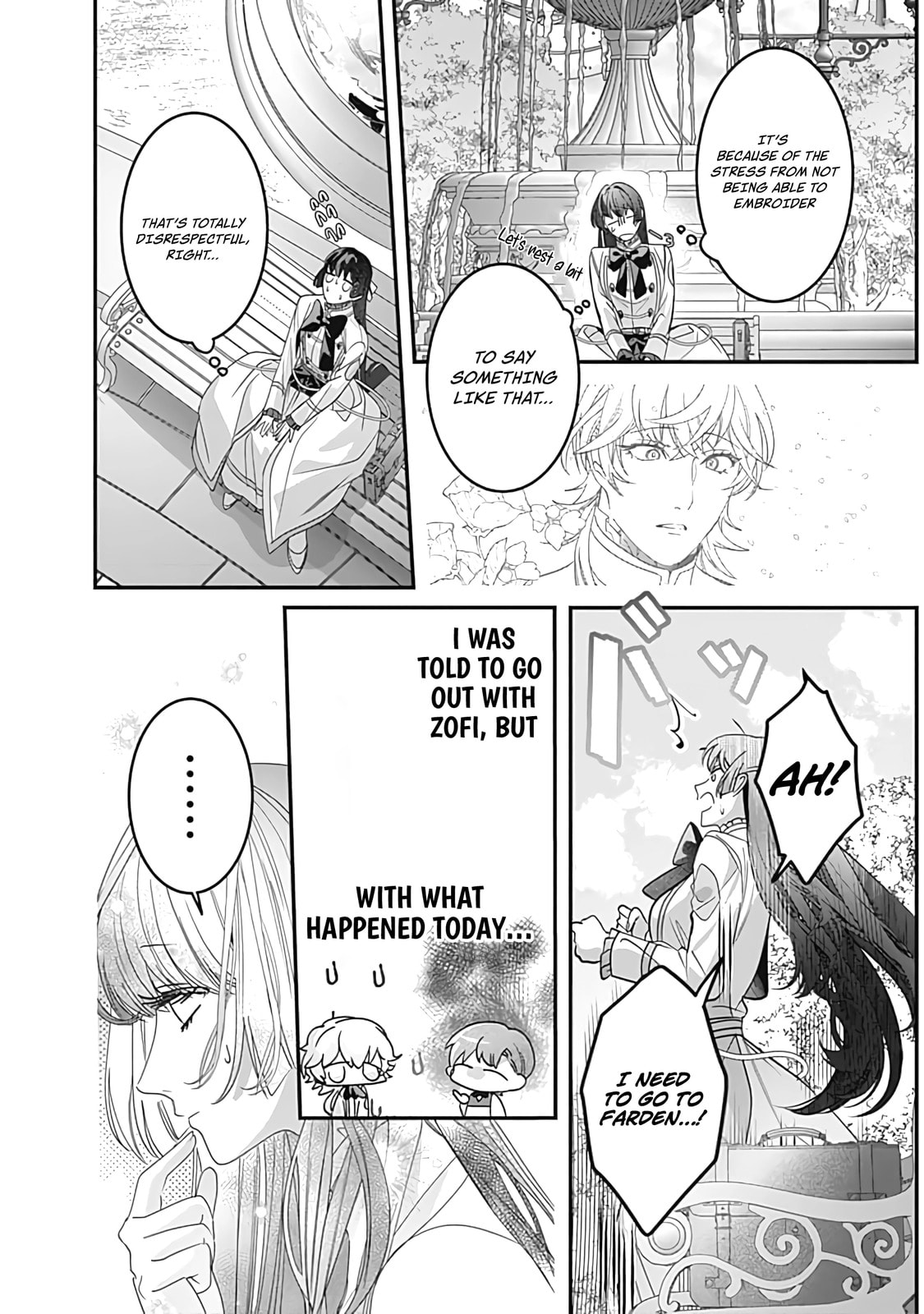 The Ordinary Noble Lady who was Reincarnated into an Unplayed Otome Game Stitches with Sacred Embroidery Thread Chapter 7 page 4 - 