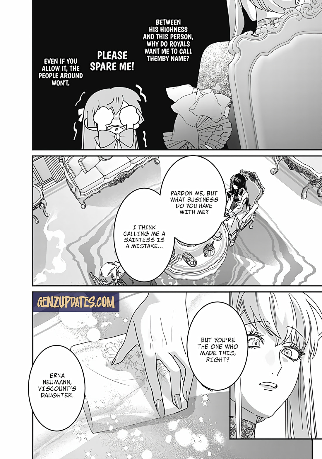 The Ordinary Noble Lady who was Reincarnated into an Unplayed Otome Game Stitches with Sacred Embroidery Thread Chapter 9 page 15 - 
