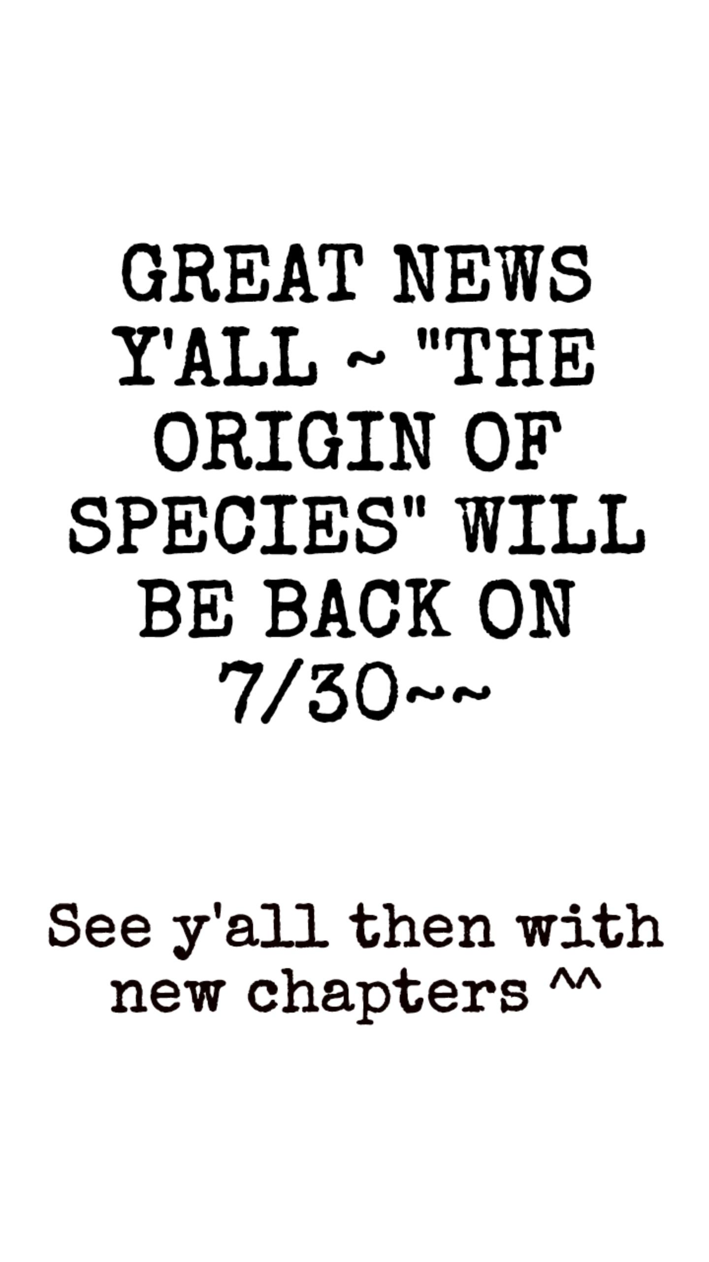 The Origin of Species  [ OFFICIAL Translation ] Chapter 63.2 page 1 - 