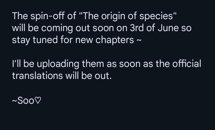 The Origin of Species  [ OFFICIAL Translation ] Chapter 80.5 page 1 - 