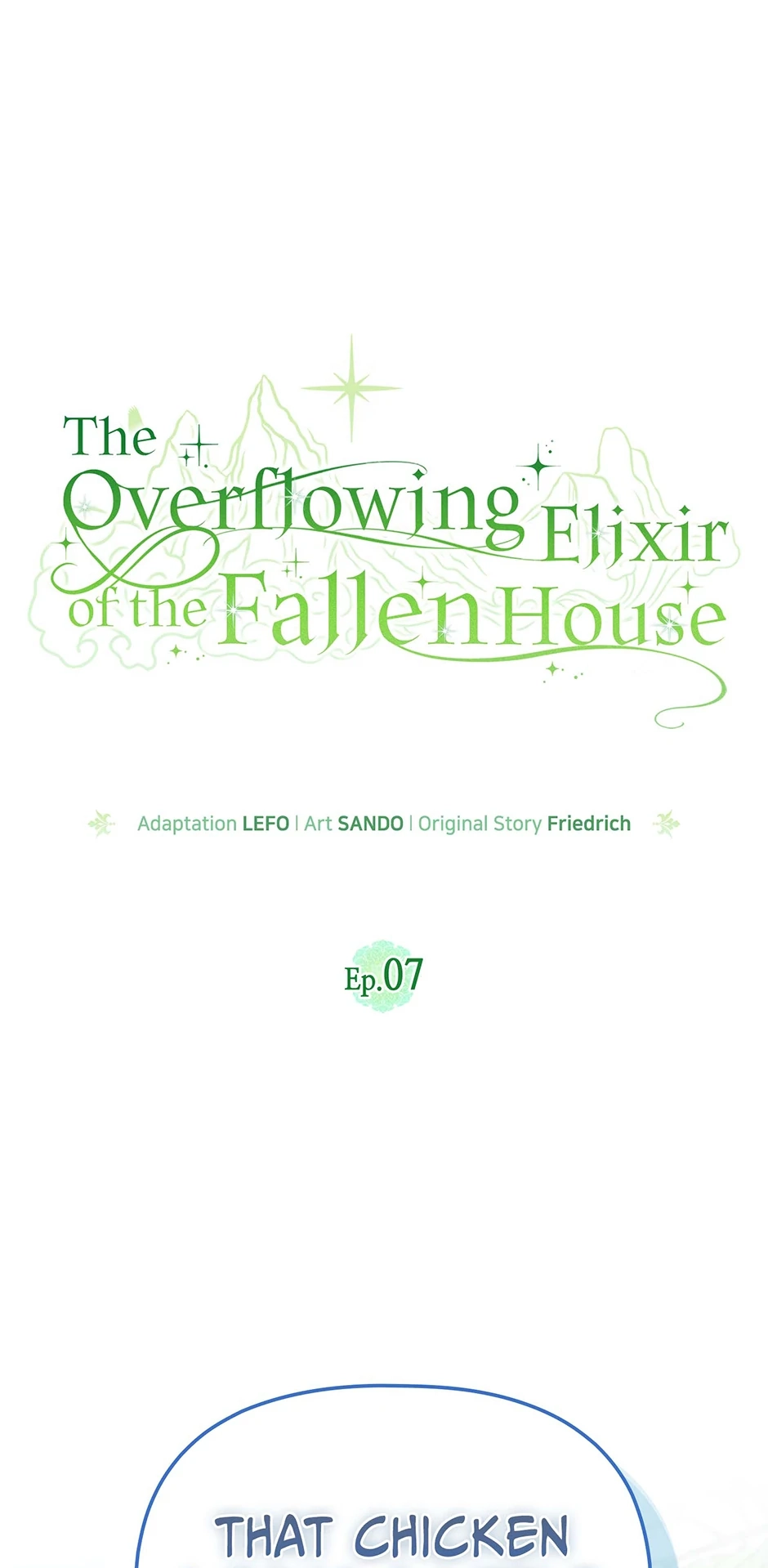 The Overflowing Elixir of the Fallen House Chapter 7 page 1 - 