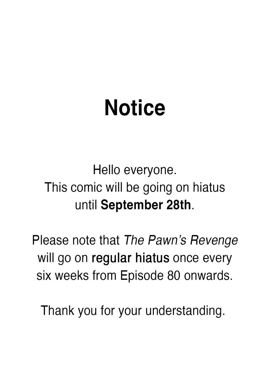 The Pawn’s Revenge Chapter 79.1 page 1 - 