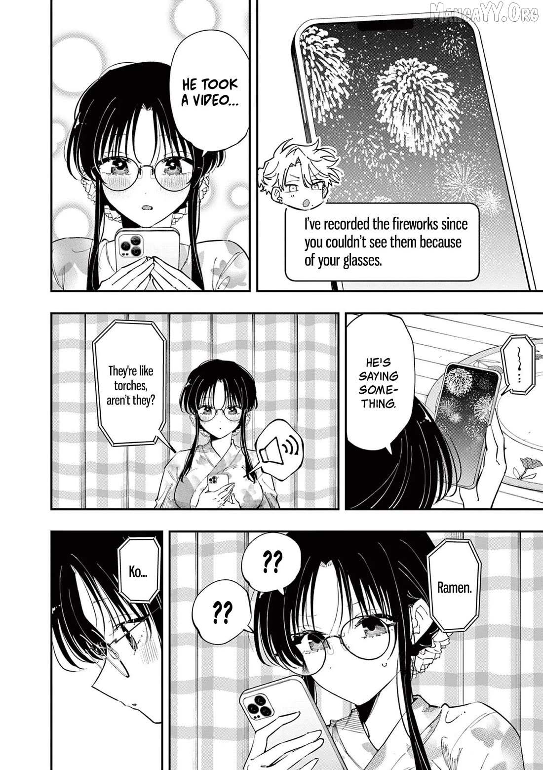 The Person Sitting Next to Me Looking at Me with Perverted Eyes Chapter 95 page 2 - 