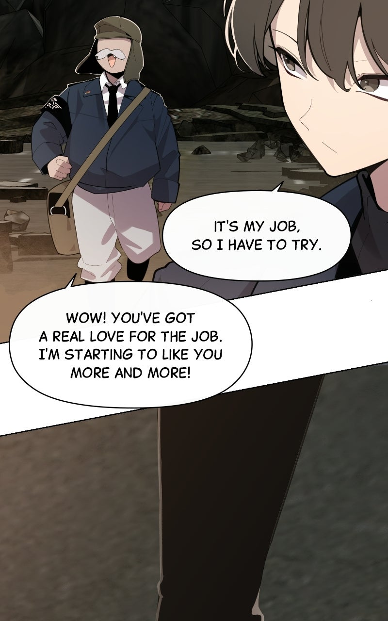 The Postman of the Apocalypse Ep. 7 - It’s Written All Over Their Faces! page 64 - 