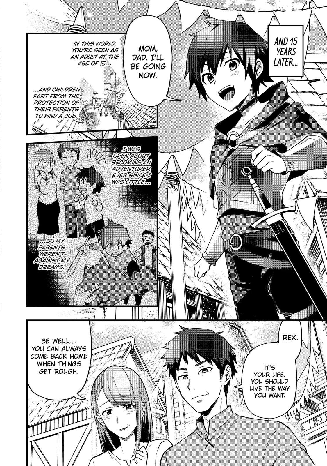 The Re-Reincarnated Boy Lives Peacefully as an S-Rank Adventurer: I, a Sage and Hero in My Previous Lives, Will Live a Simple Life in My Next Chapter 1.1 page 4 - 