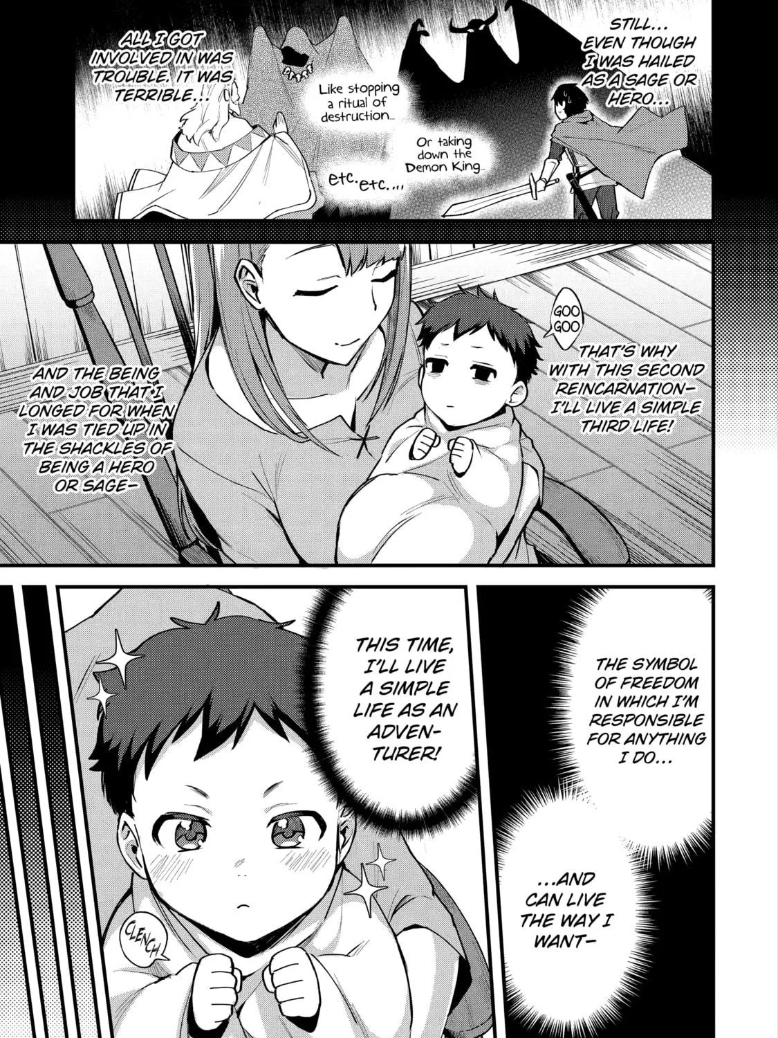 The Re-Reincarnated Boy Lives Peacefully as an S-Rank Adventurer: I, a Sage and Hero in My Previous Lives, Will Live a Simple Life in My Next Chapter 1 page 5 - 