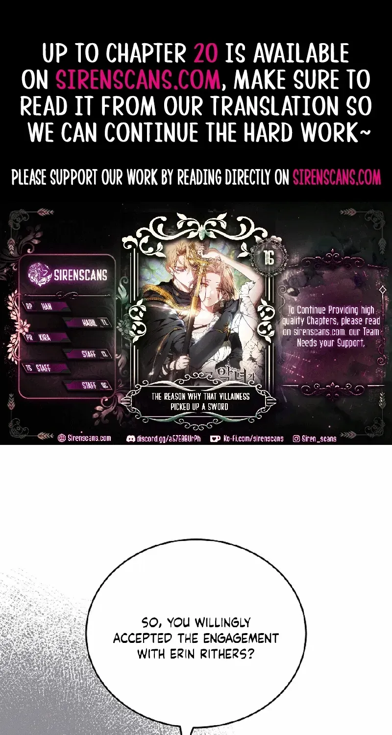The Reason the Villainess Wielded a Sword Chapter 16 page 1 - 