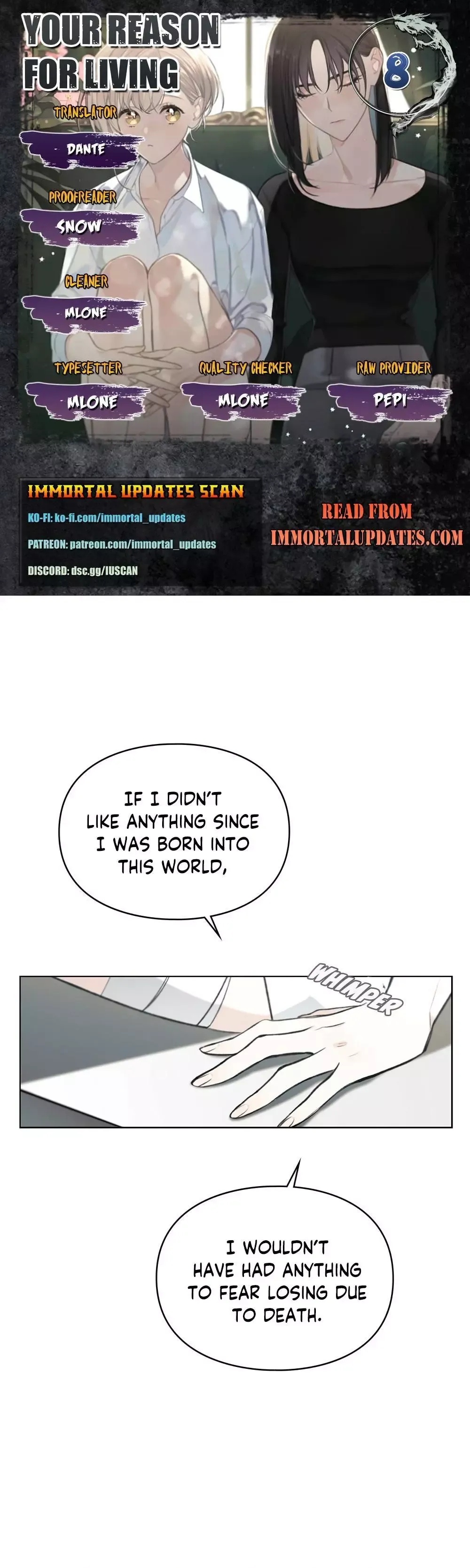 The Reason Why You Live Chapter 8 page 1 - 