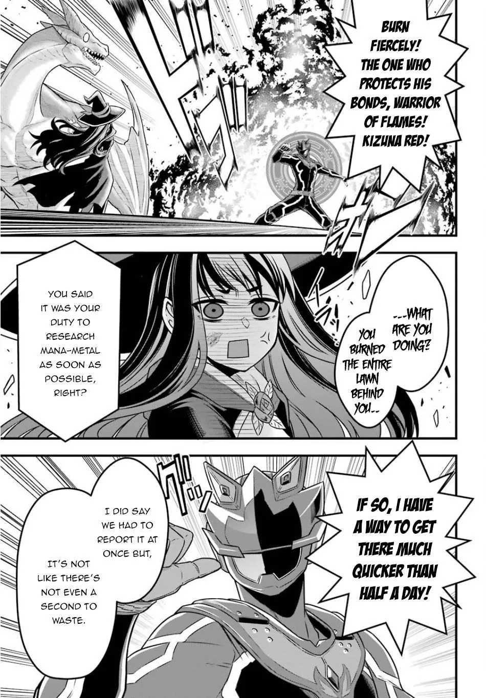 The Red Ranger Becomes an Adventurer in Another World Chapter 1.1 page 24 - 