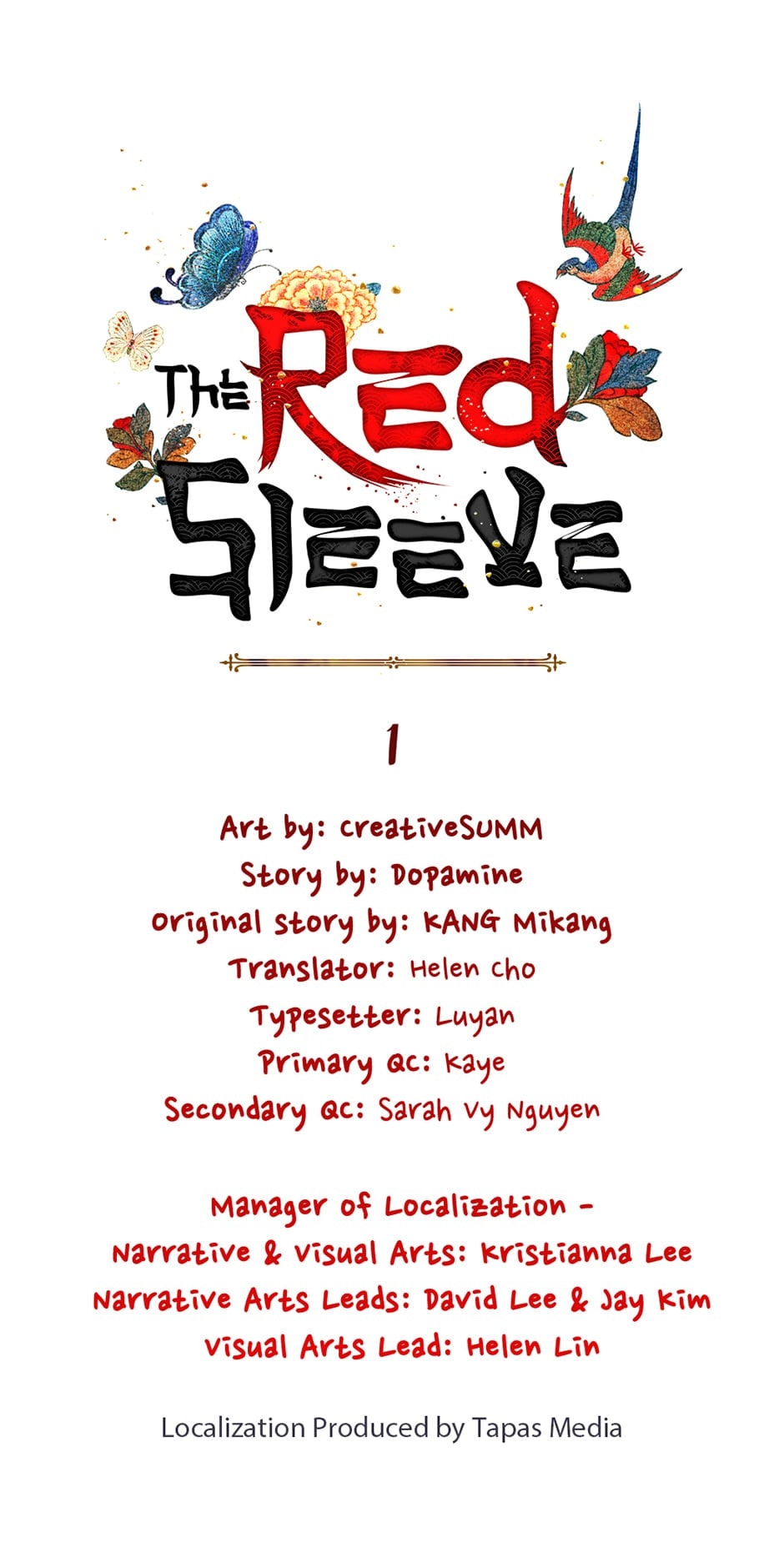 The Red Sleeve Chapter 1 page 1 - 