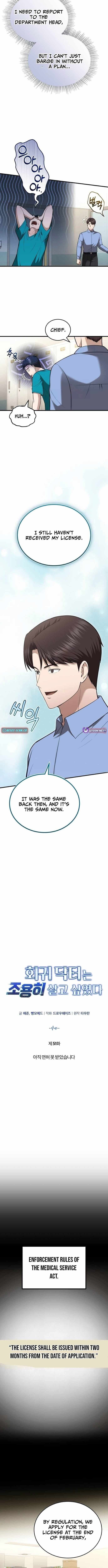 The Regressed Doctor Just Wanted to Live Quietly Chapter 51 page 6 - 