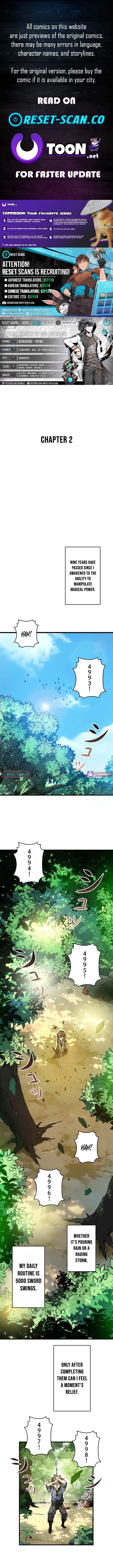 The Regressed Genius Magic Swordsman Chapter 2 page 1 - 