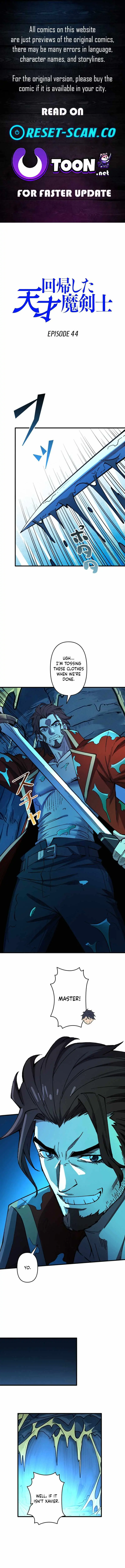 The Regressed Genius Magic Swordsman Chapter 44 page 1 - 