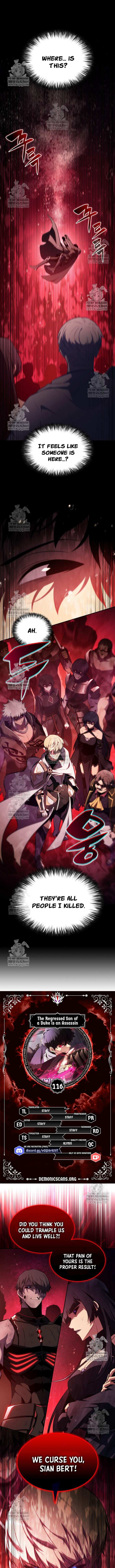 The Regressed Youngest Son of the Duke Is an Assassin Chapter 116 page 1 - 
