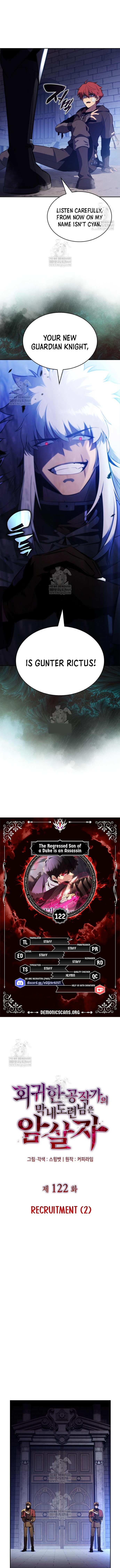 The Regressed Youngest Son of the Duke Is an Assassin Chapter 122 page 1 - 