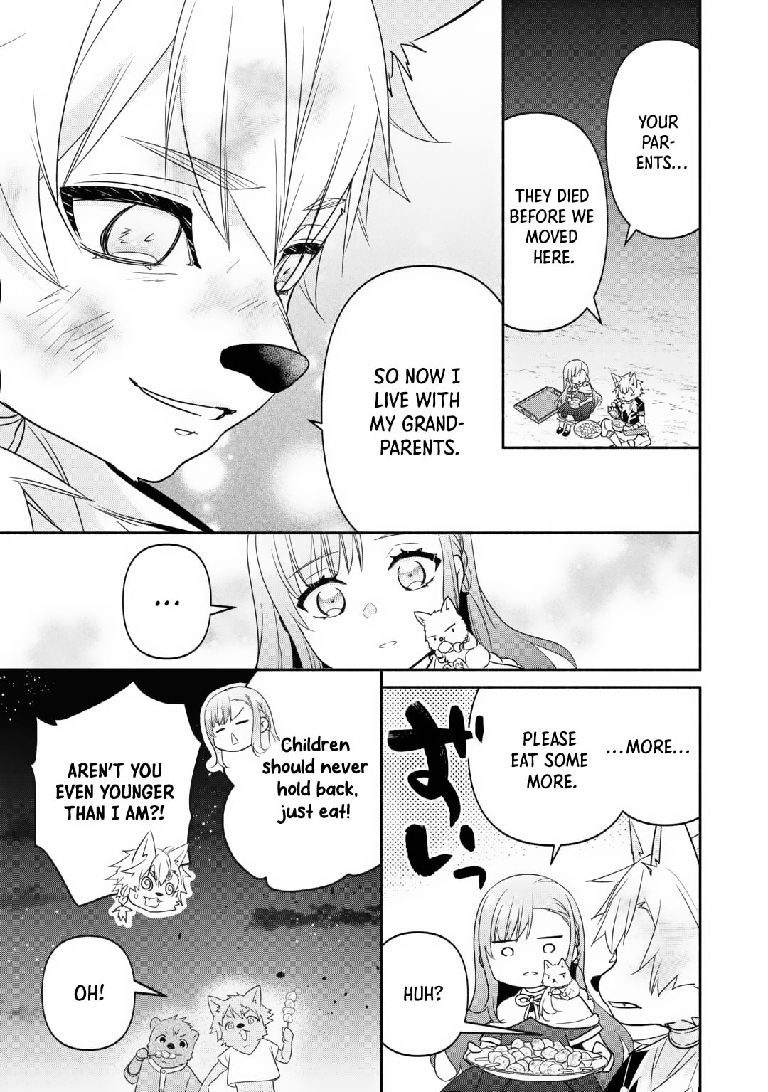 The Reincarnated Little Girl Lives With Divine Beast, Prince, and Mercenaries of Tough Guys Chapter 19 page 7 - 