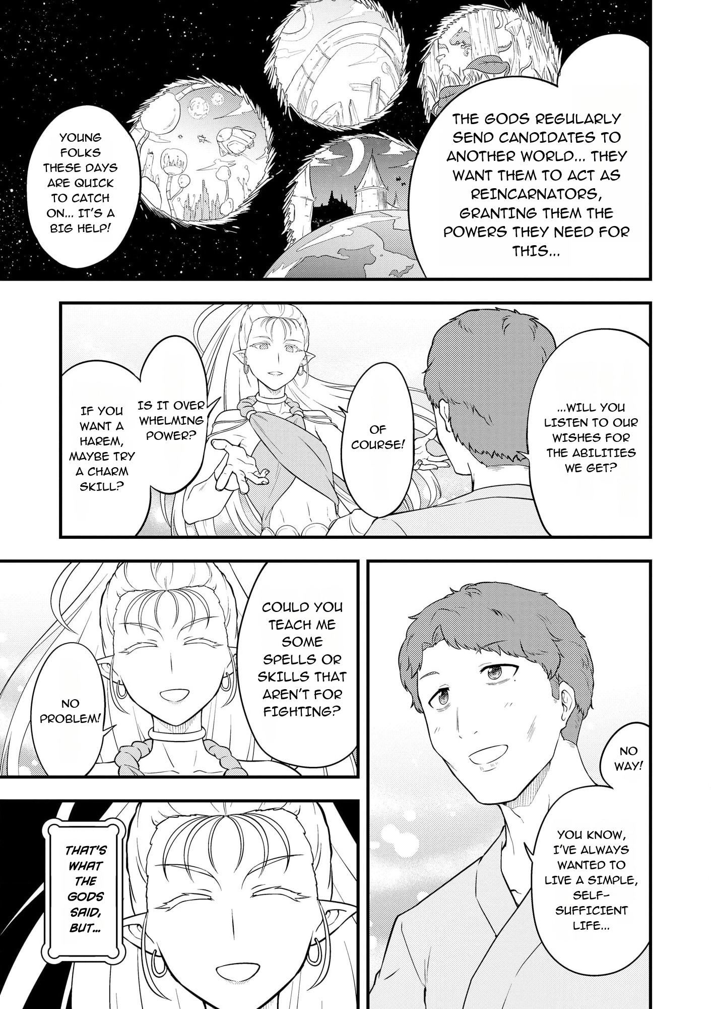 The Reincarnated Person is Naïve: A Slow Life with a Bonus Skill?! Chapter 1 page 4 - 
