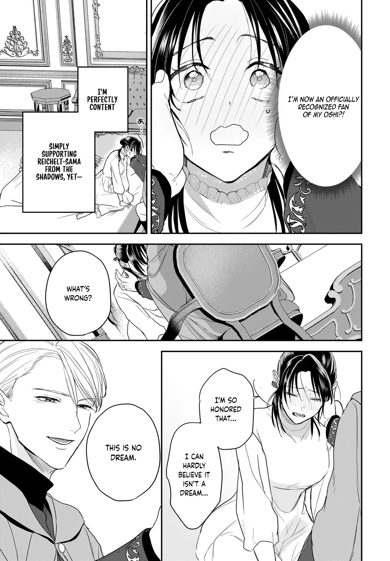 The Reincarnated Saint Wants to Support Her Idol! I’m a Oppressed Noble Lady, but the Prince I Admire Is Showering Me with Love!? Chapter 9 page 33 - 